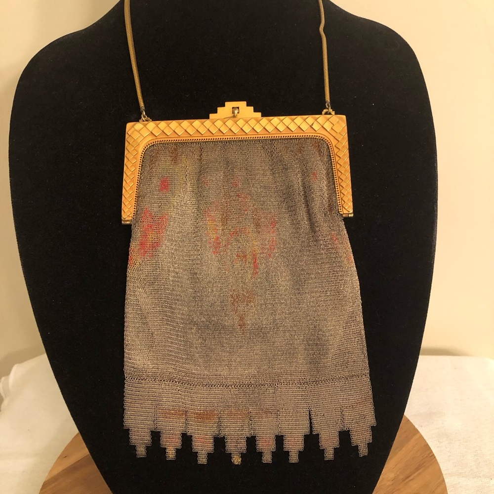 Vintage Art Deco Whiting and Davis Mesh Purse